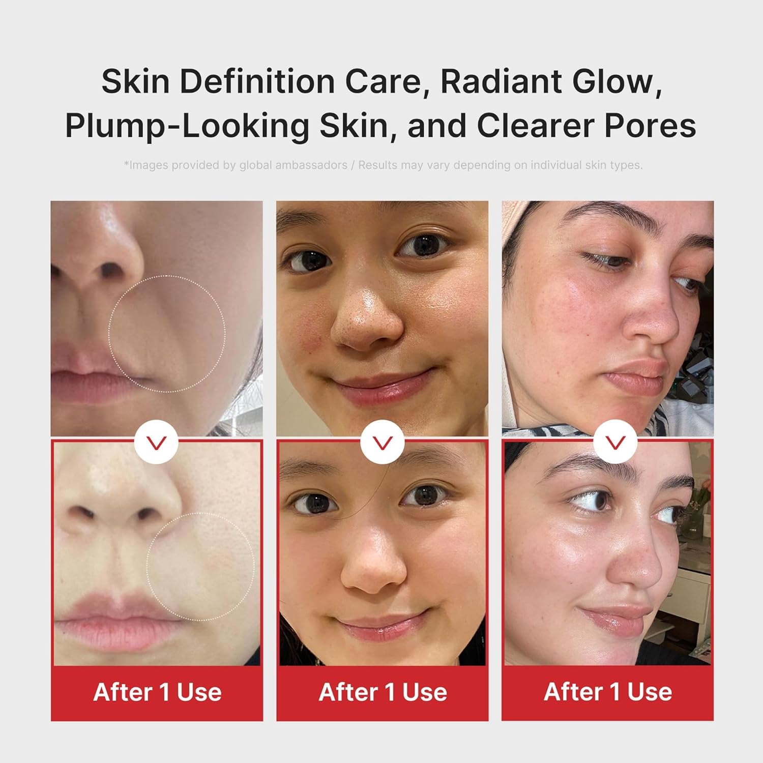 Booster Pro | 6-In-1 Real Glass Glow Beauty Massager | for Clear, Radiant, Firmer-Looking Skin | Korean Skin Care | Pink